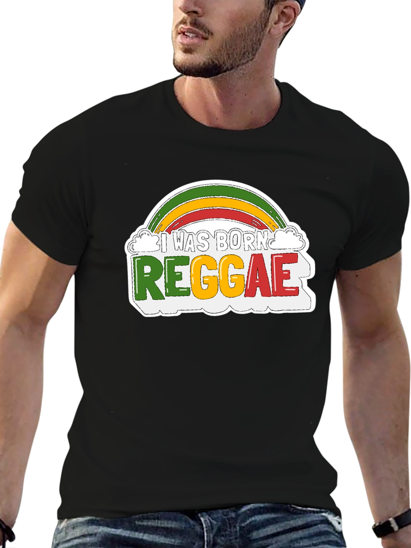 I Was Born Reggae Graphic Tee