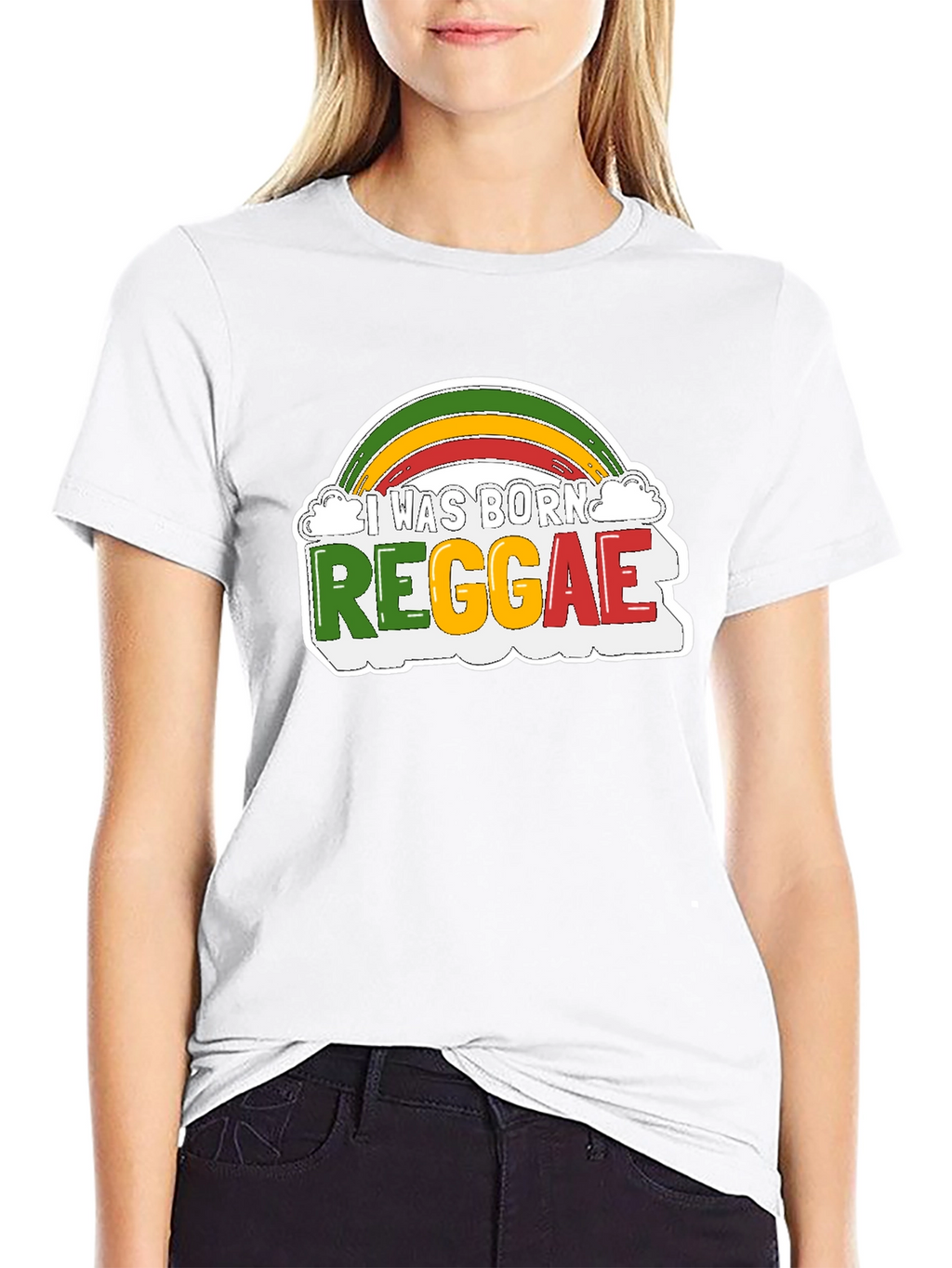 I Was Born Reggae Graphic Tee