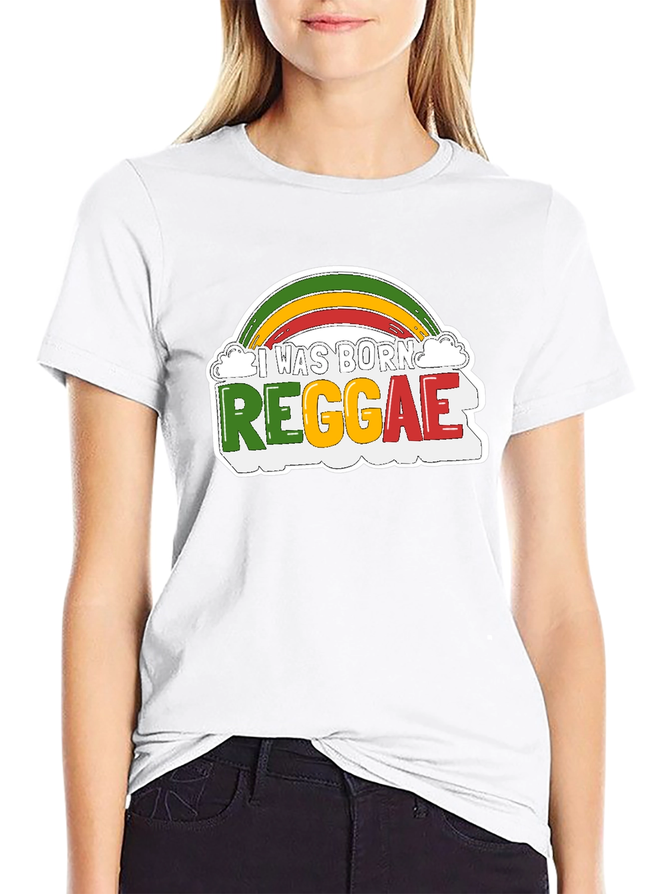 I Was Born Reggae Graphic Tee
