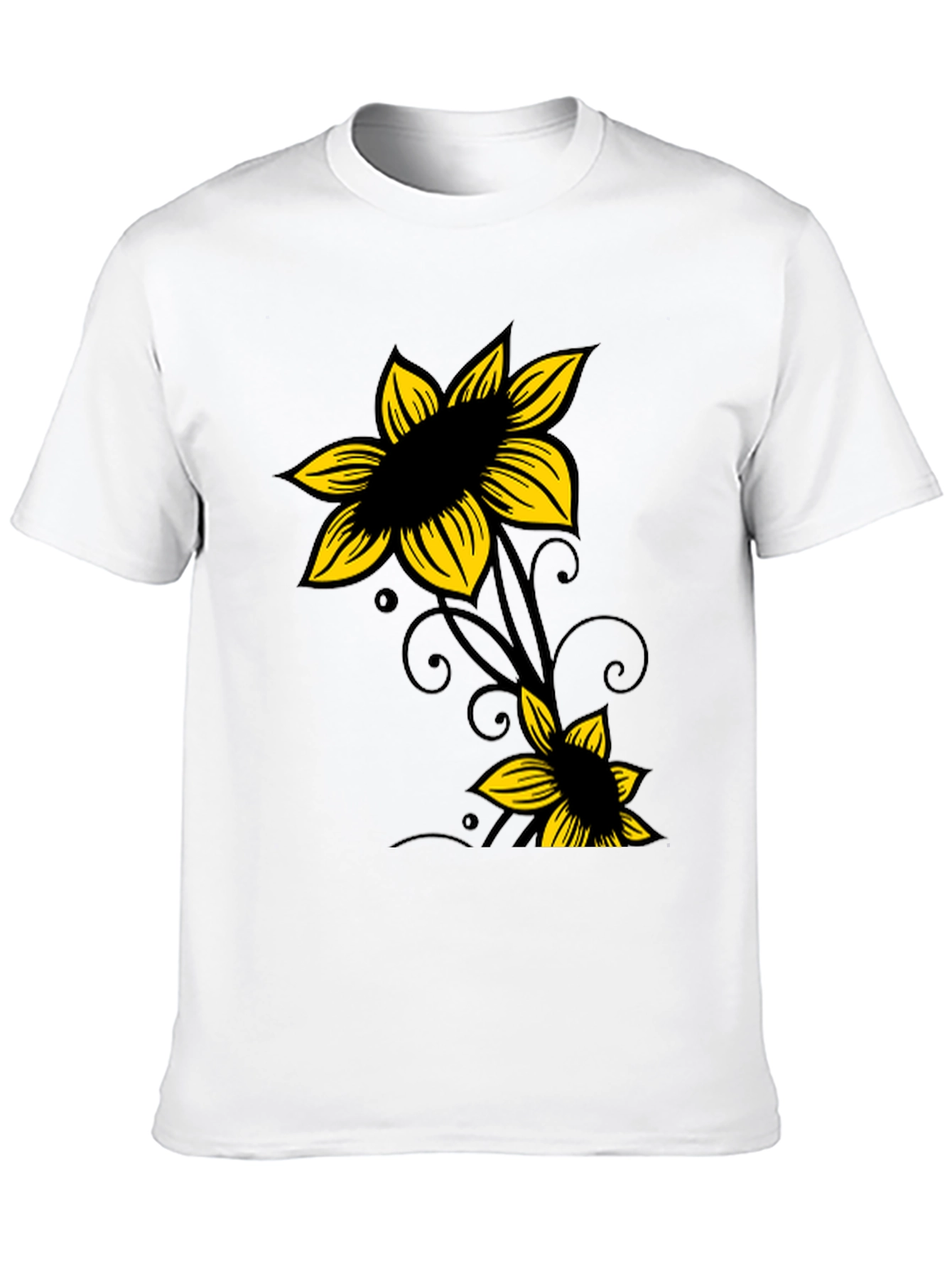 Black Floral Graphic Tee