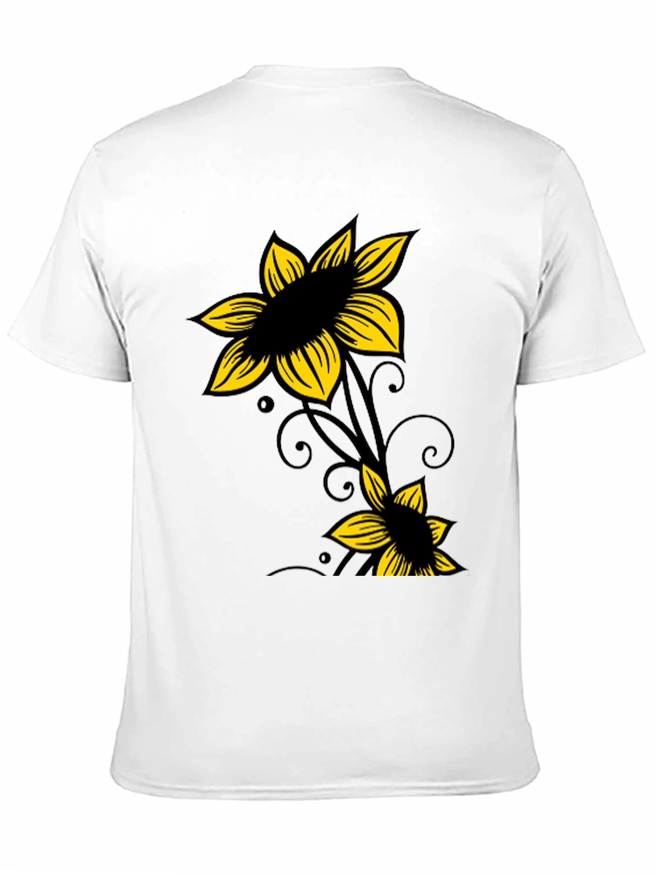 Black Floral Graphic Tee