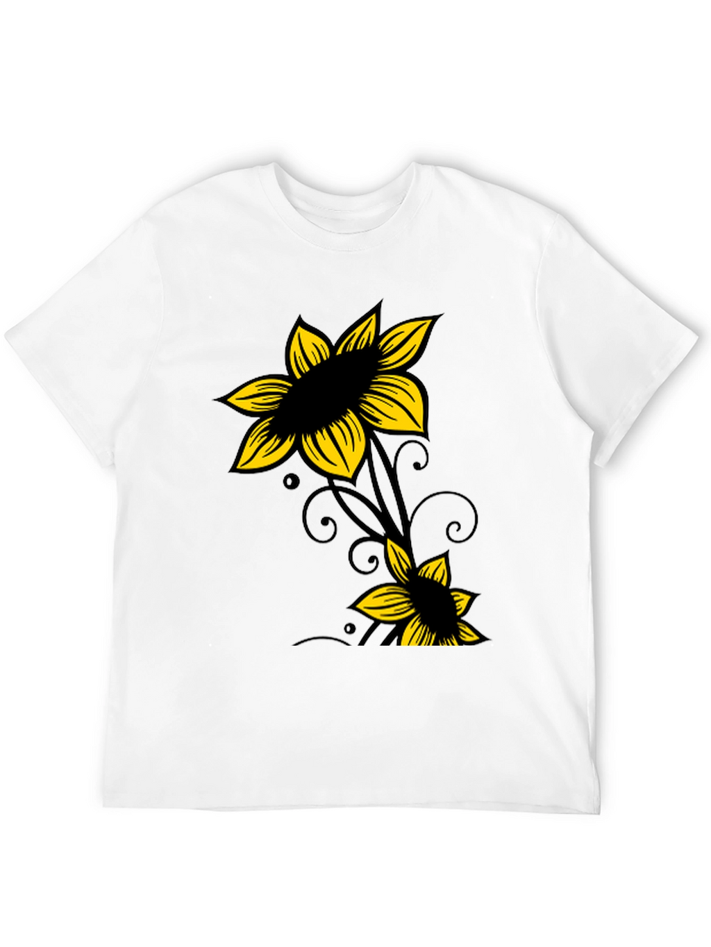 Black Floral Graphic Tee