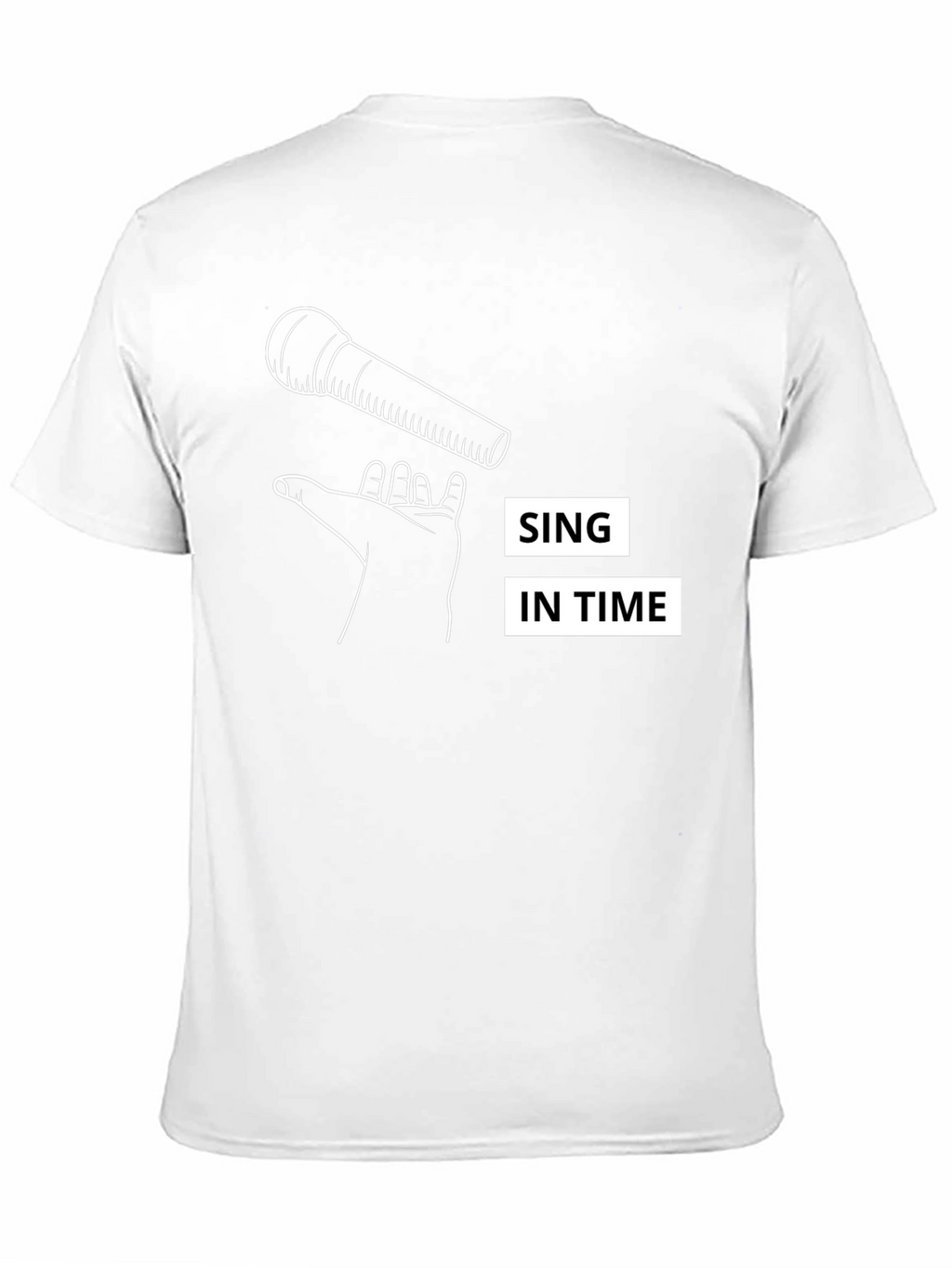 Sing in Time Black Graphic Tee