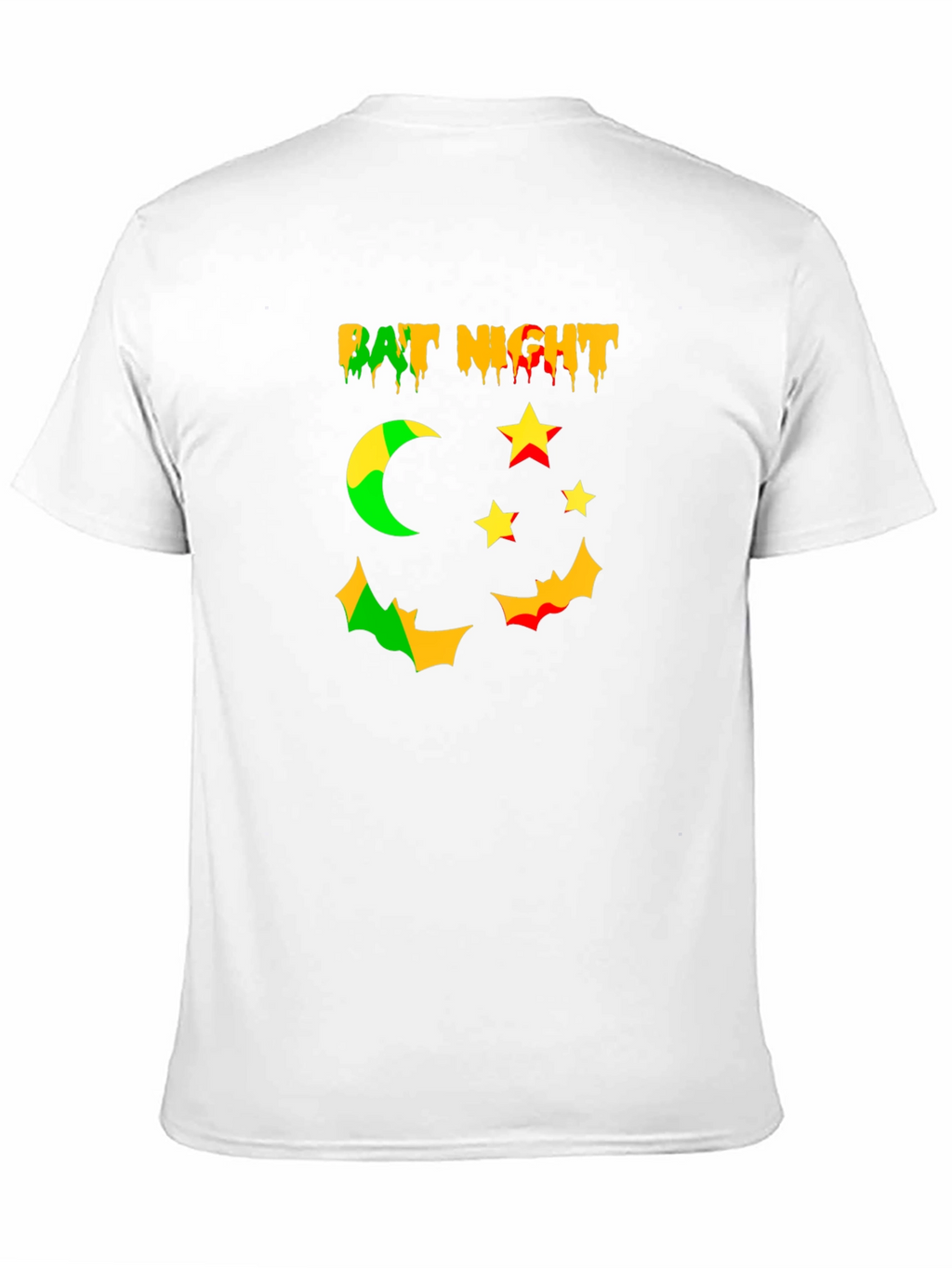 Bat Night Graphic Tee - Spooky Season Shirt