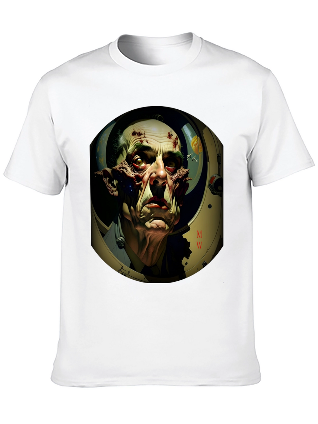 Horror Astronaut T-Shirt - Sci-Fi Graphic Tee