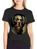 Horror Astronaut T-Shirt - Sci-Fi Graphic Tee