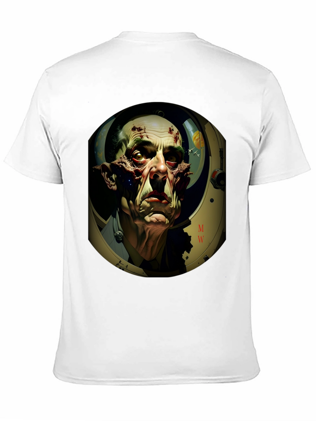 Horror Astronaut T-Shirt - Sci-Fi Graphic Tee