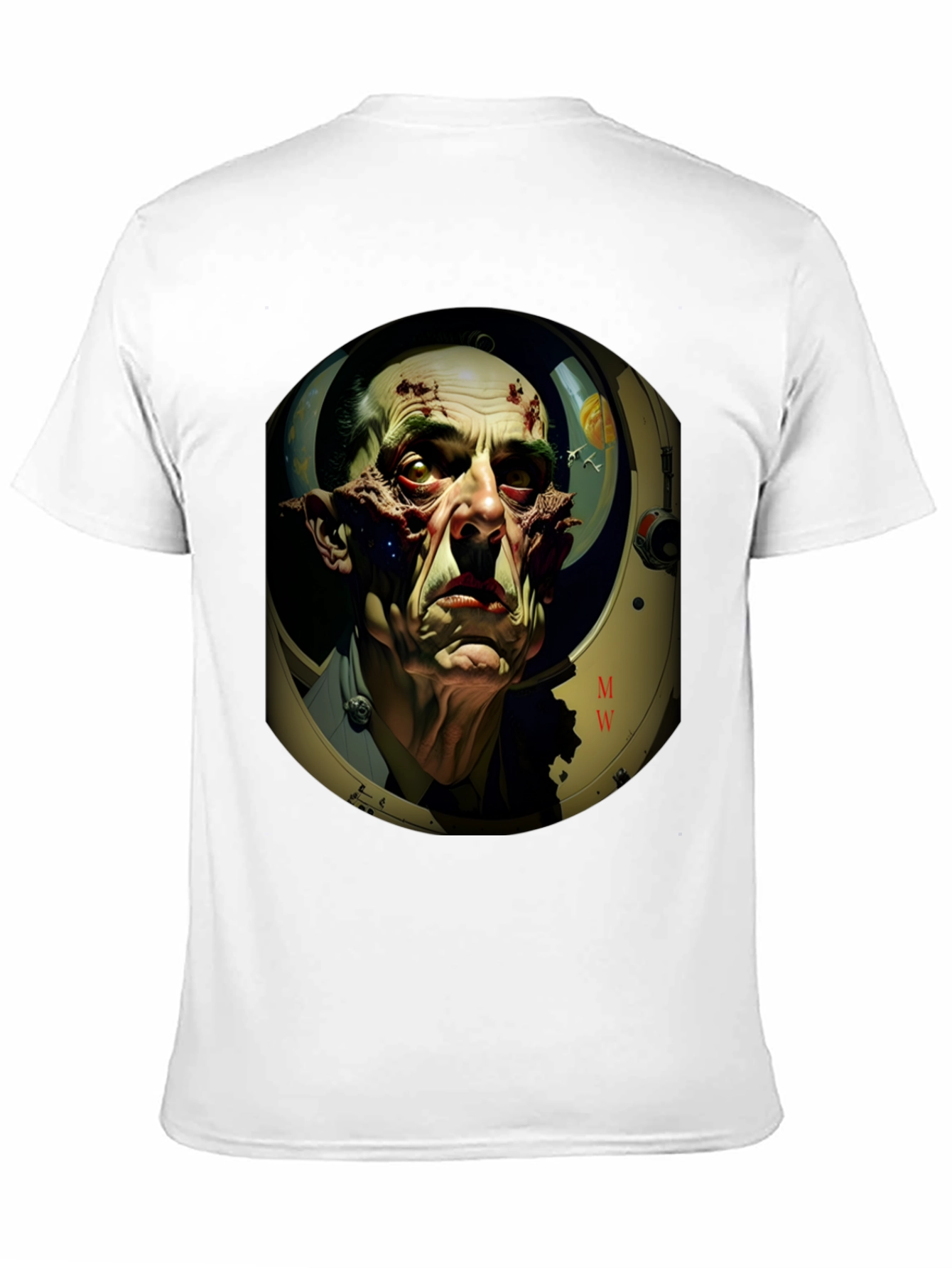 Horror Astronaut T-Shirt - Sci-Fi Graphic Tee