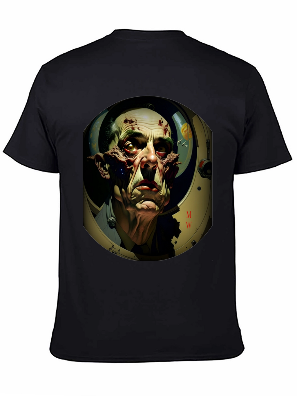 Horror Astronaut T-Shirt - Sci-Fi Graphic Tee
