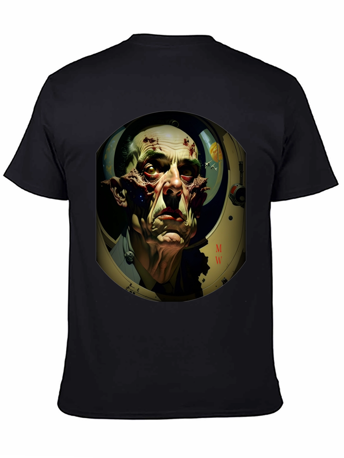 Horror Astronaut T-Shirt - Sci-Fi Graphic Tee