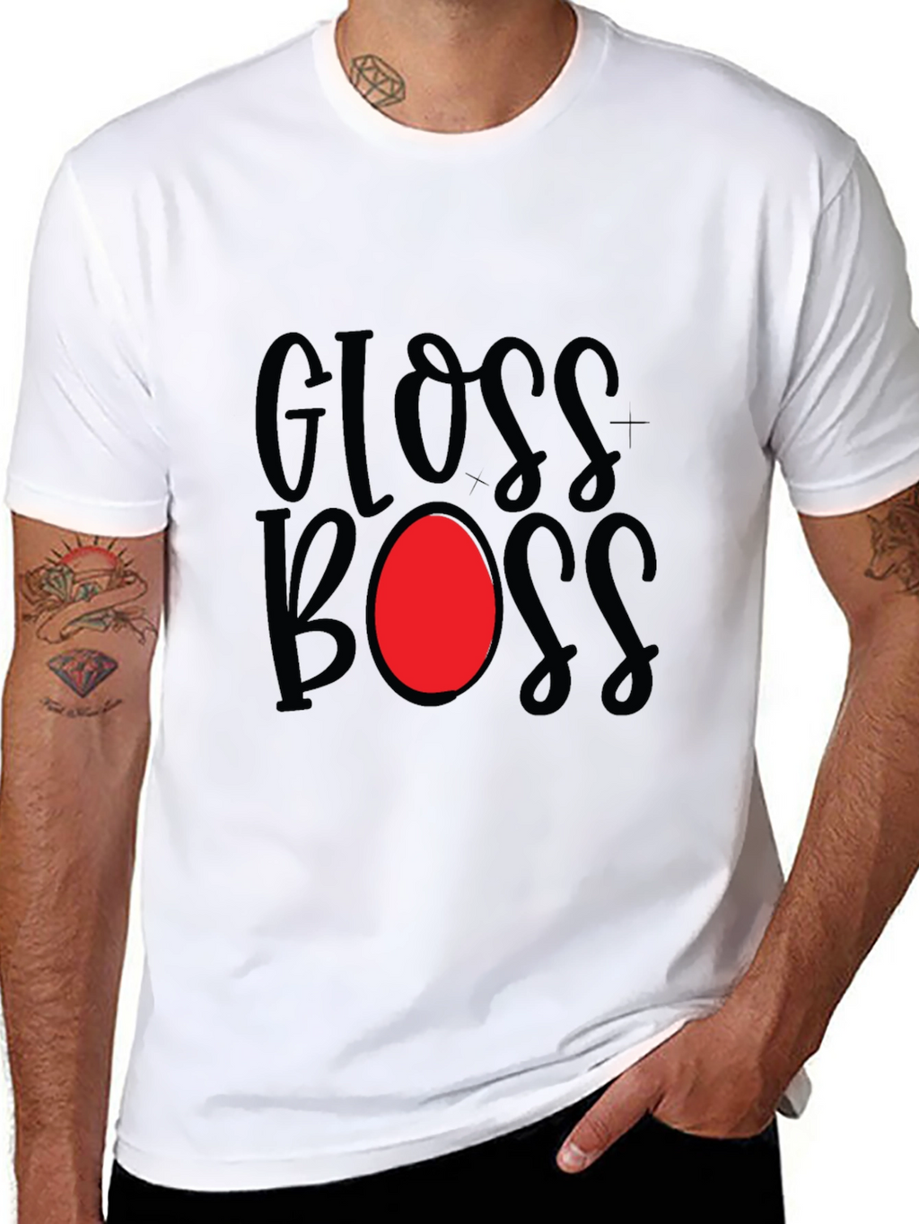 Gloss Boss Graphic Tee - Stylish Black T-Shirt