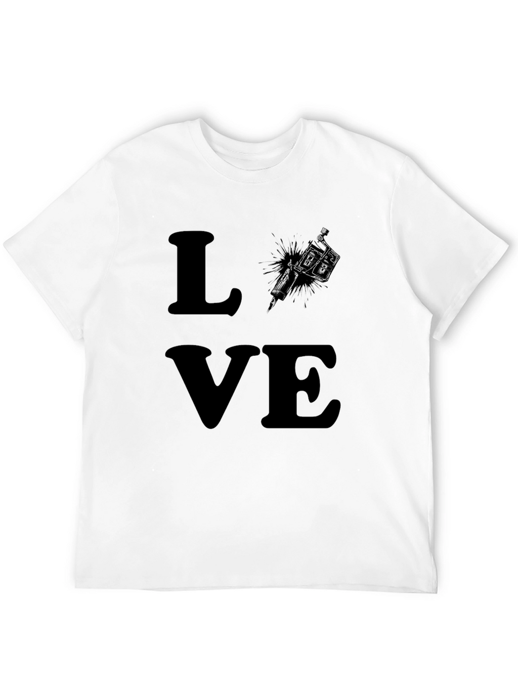 Tattoo LOVE Graphic Tee - Black Cotton T-Shirt