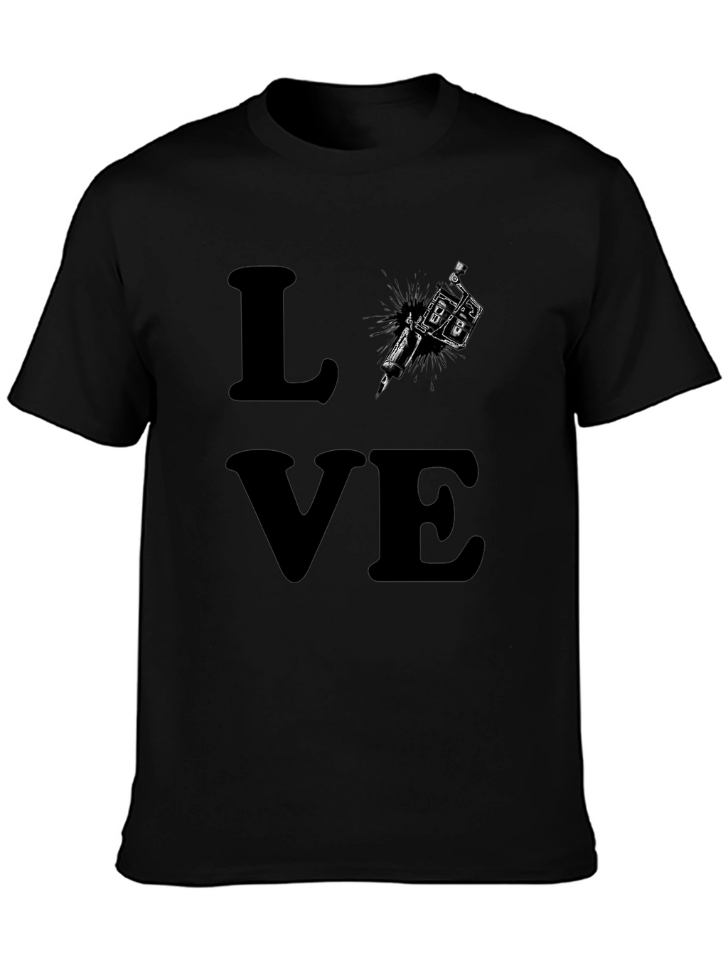Tattoo LOVE Graphic Tee - Black Cotton T-Shirt