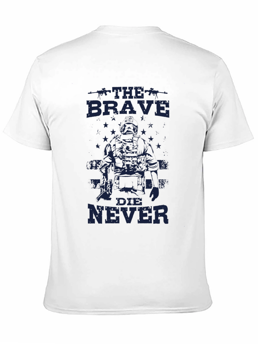 The Brave Die Never Graphic Tee - Black