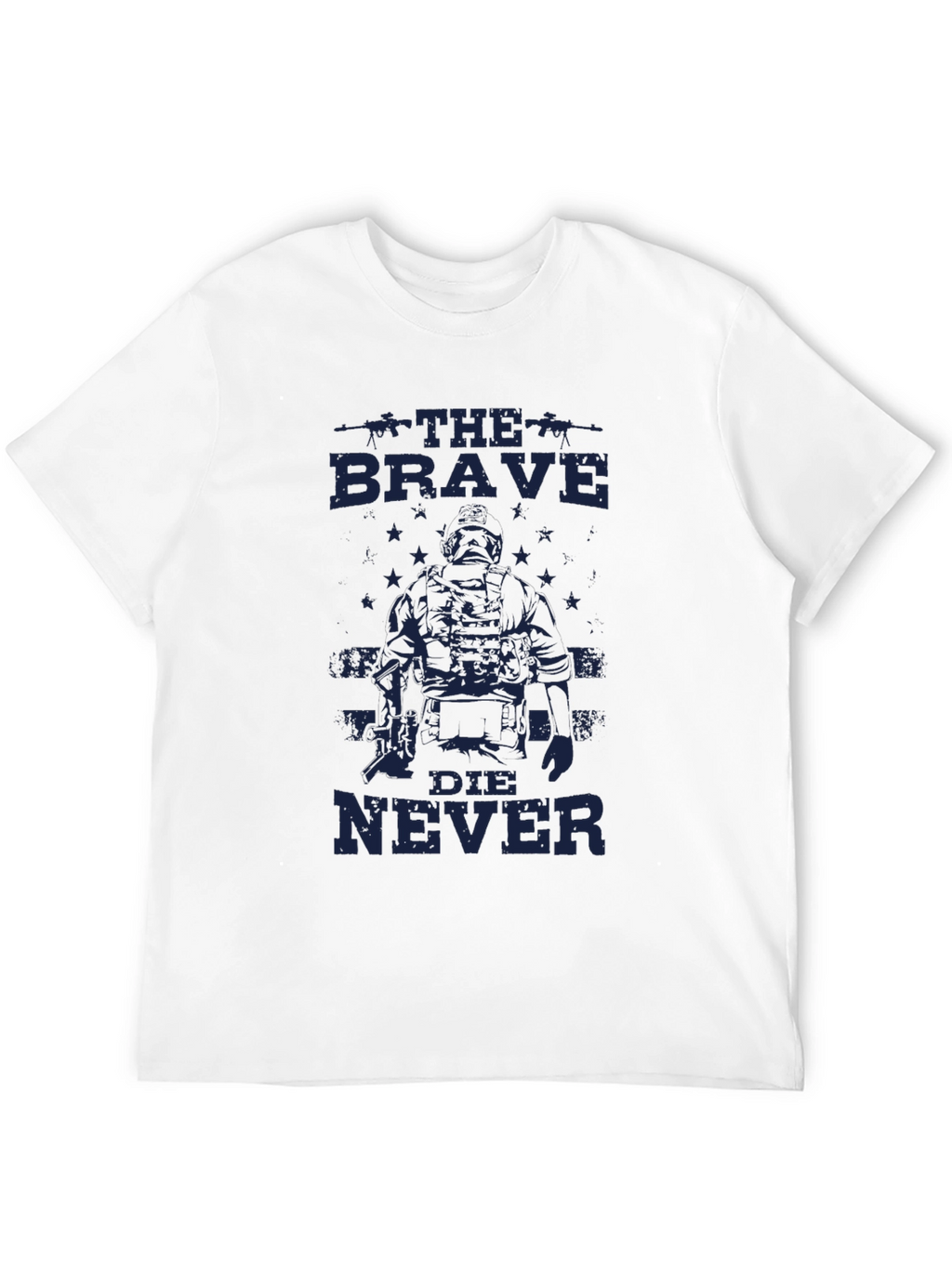 The Brave Die Never Graphic Tee - Black