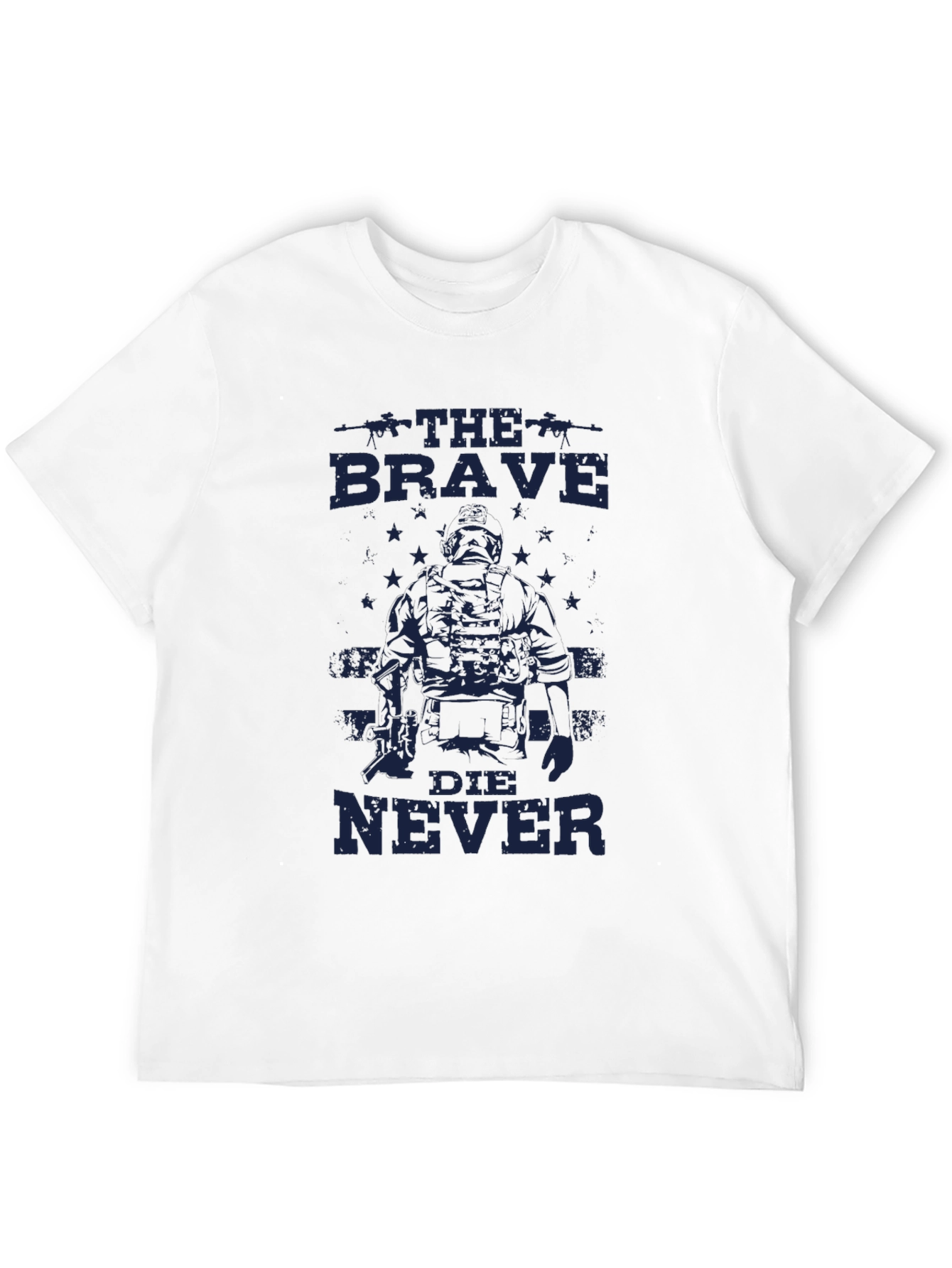 The Brave Die Never Graphic Tee - Black
