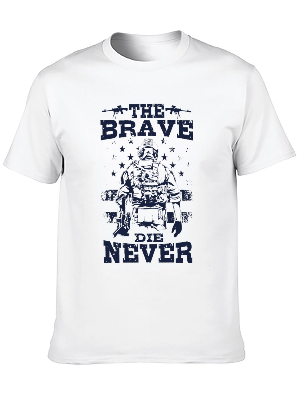 The Brave Die Never Graphic Tee - Black