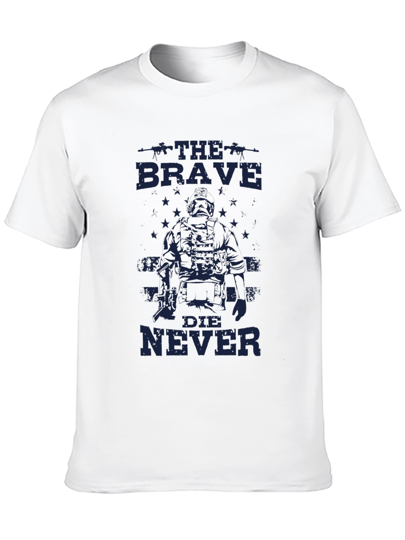 The Brave Die Never Graphic Tee - Black