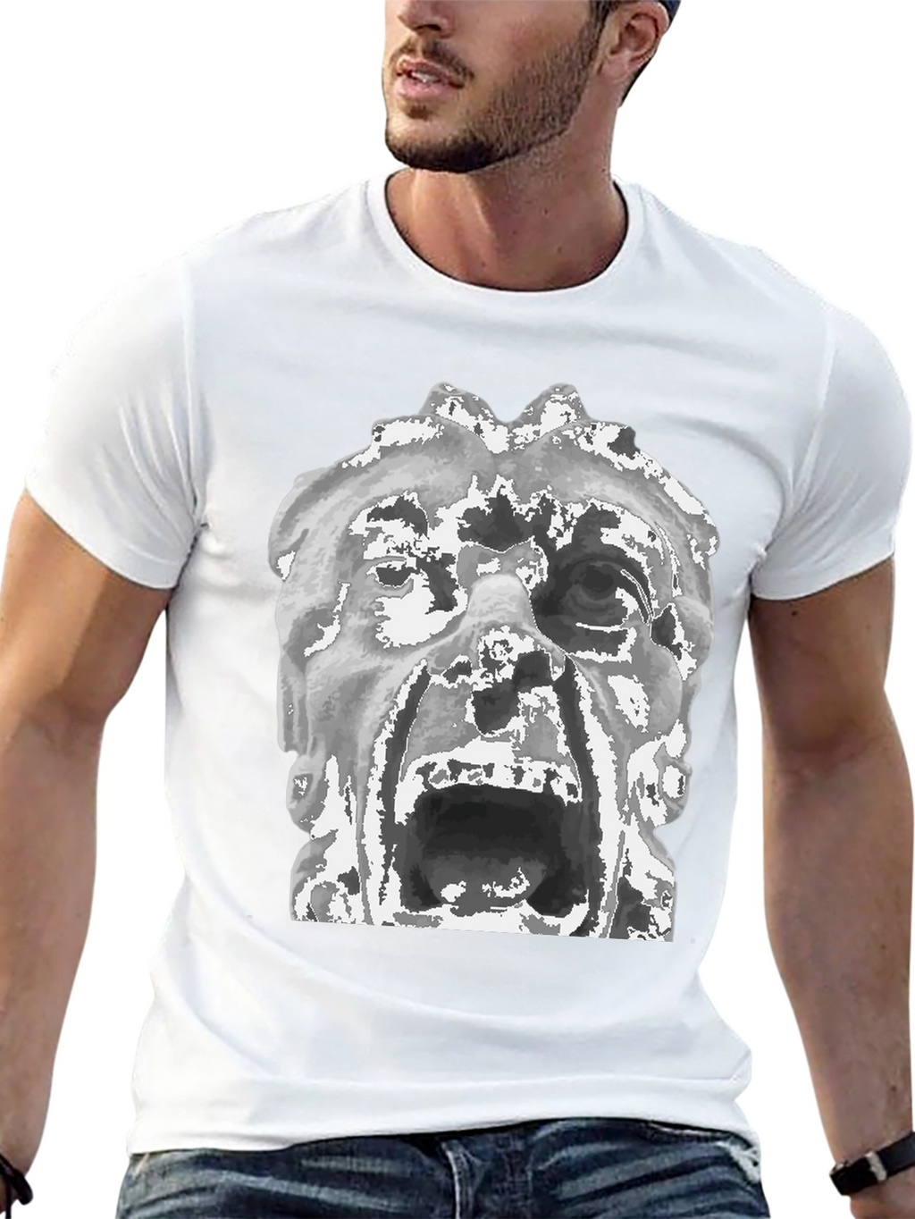 Sculpted Scream Graphic Tee