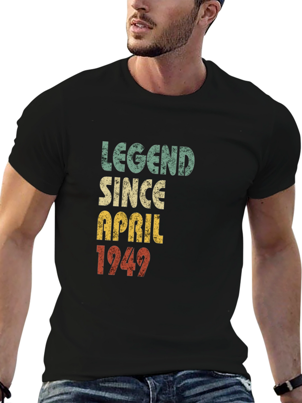 Legend Since April 1949 Black Graphic Tee