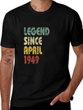 Legend Since April 1949 Black Graphic Tee