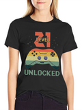 Level 21 Unlocked Gamer T-Shirt