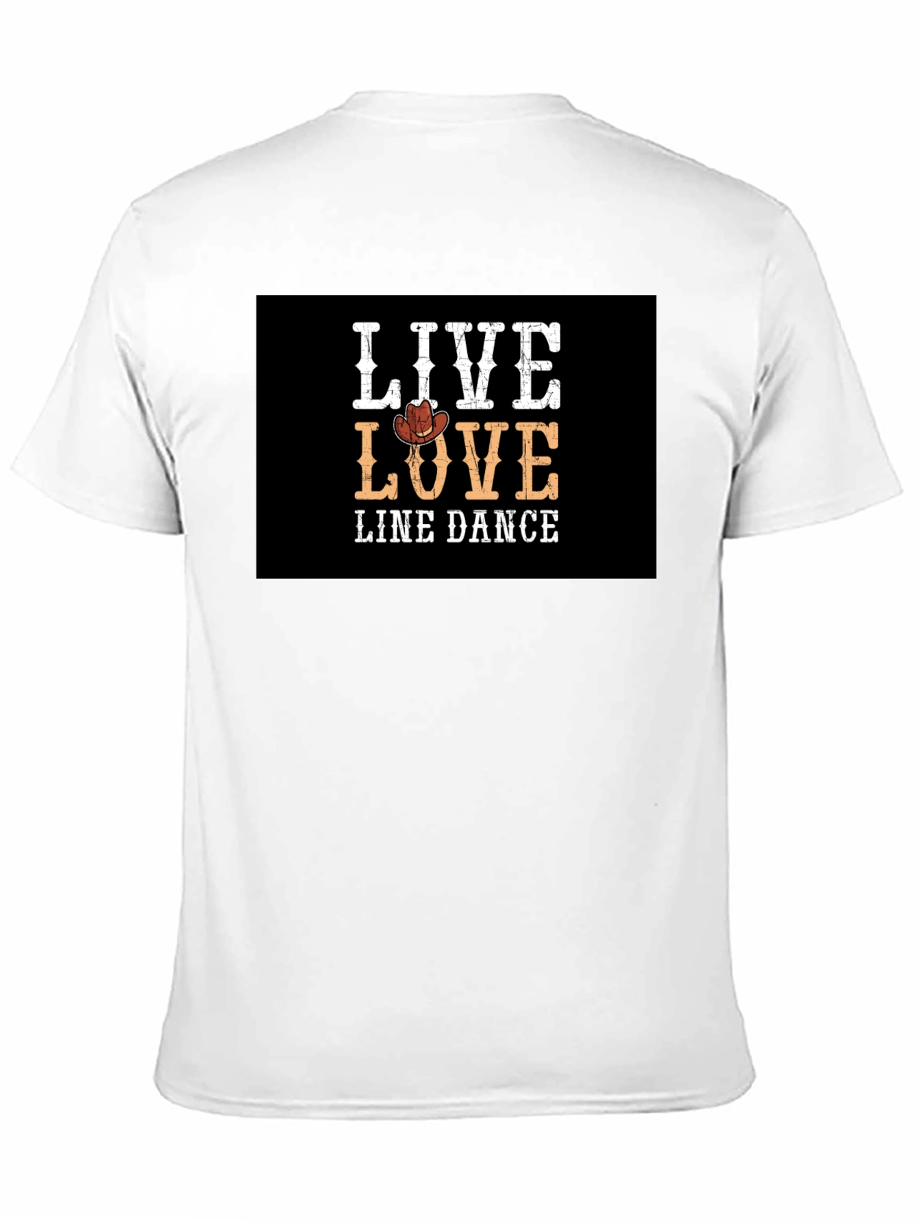 Live Love Line Dance Black Graphic Tee