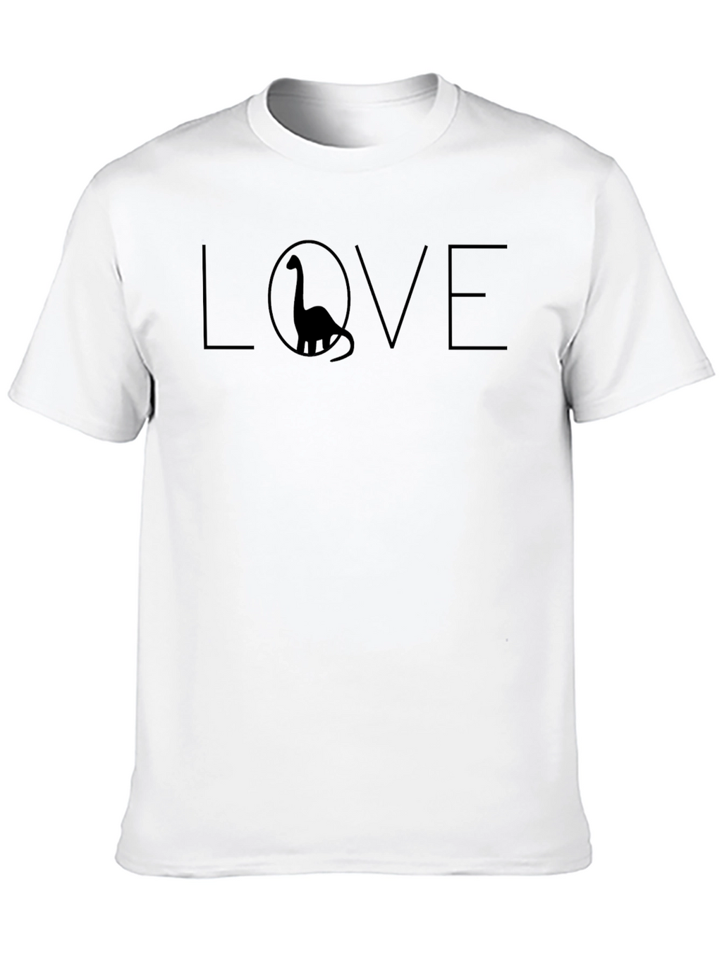 Dino Love T-Shirt - Mens Black Graphic Tee