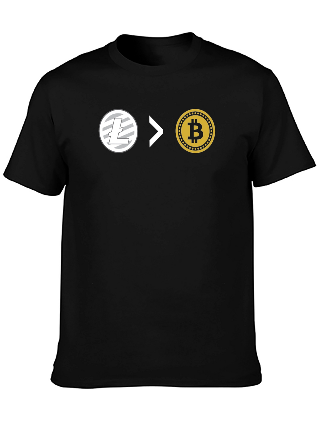 Litecoin > Bitcoin Crypto T-Shirt