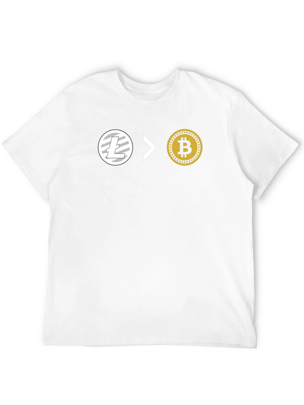Litecoin > Bitcoin Crypto T-Shirt