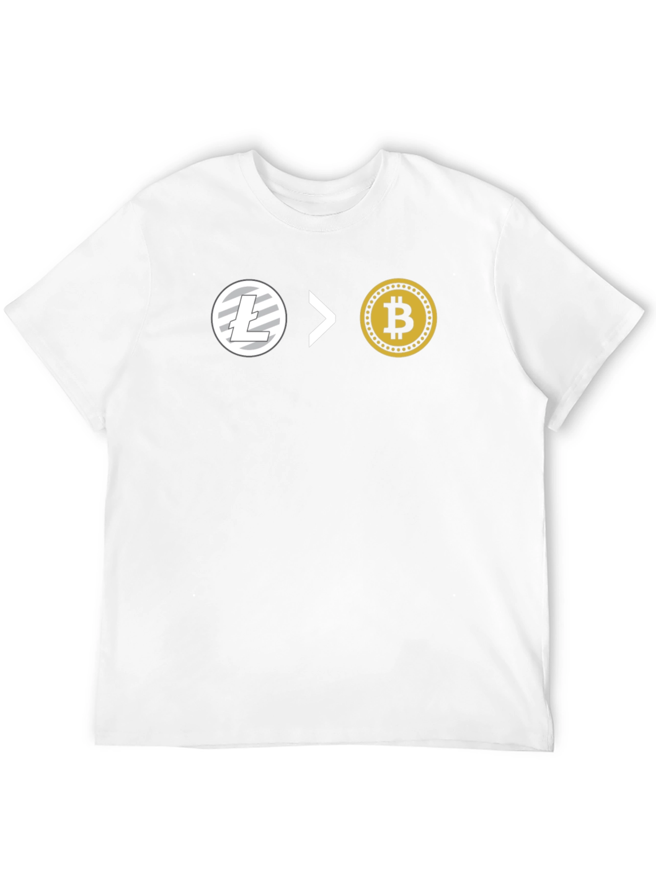 Litecoin > Bitcoin Crypto T-Shirt