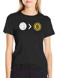 Litecoin > Bitcoin Crypto T-Shirt