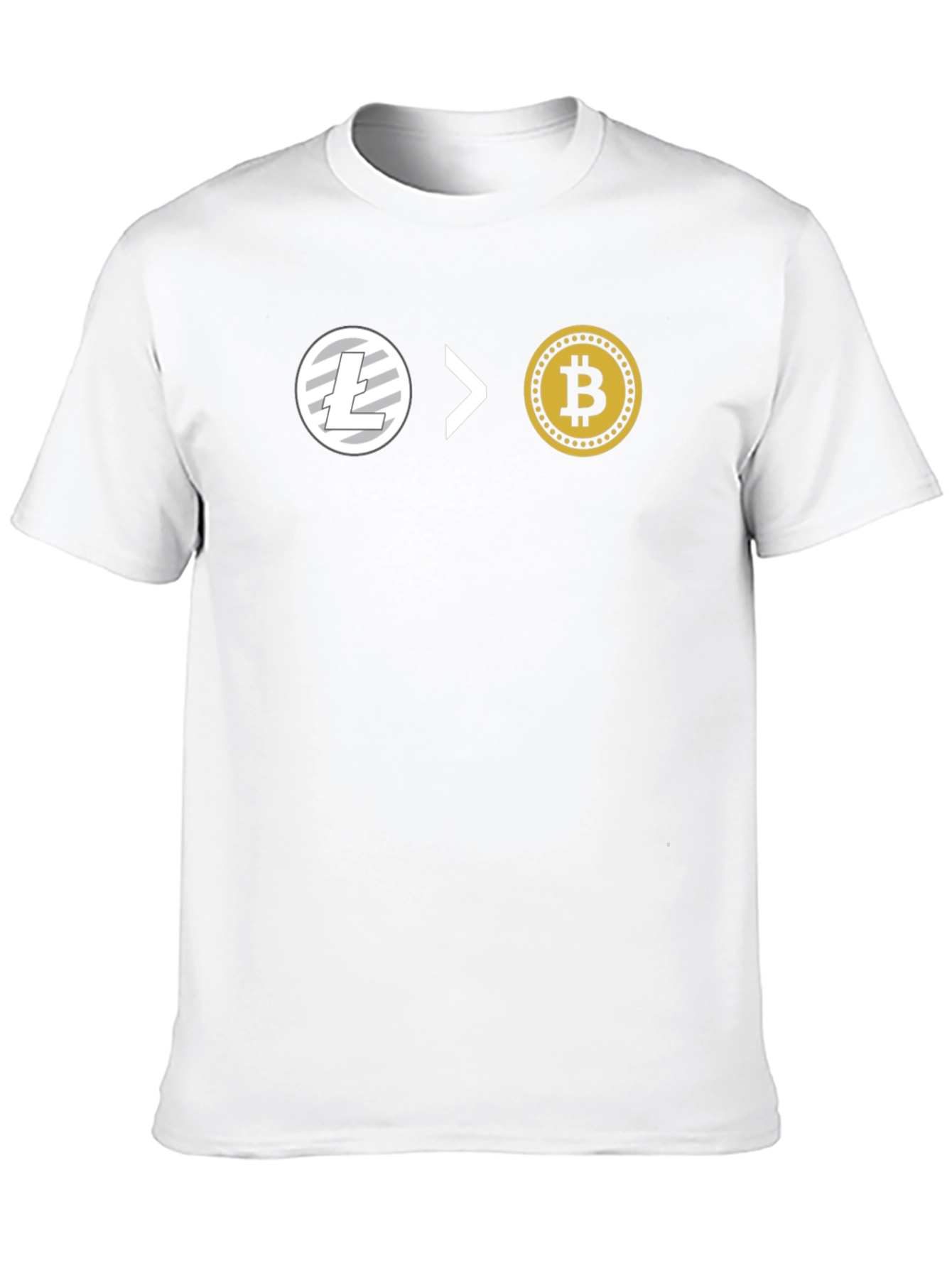 Litecoin > Bitcoin Crypto T-Shirt