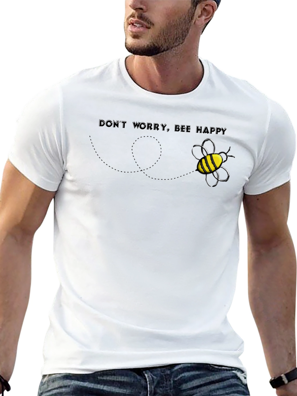 Bee Happy Graphic Tee