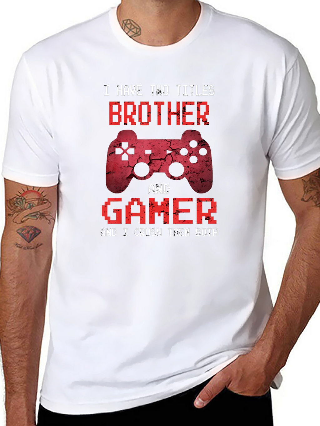 Brother & Gamer T-Shirt - Funny Gaming Gift