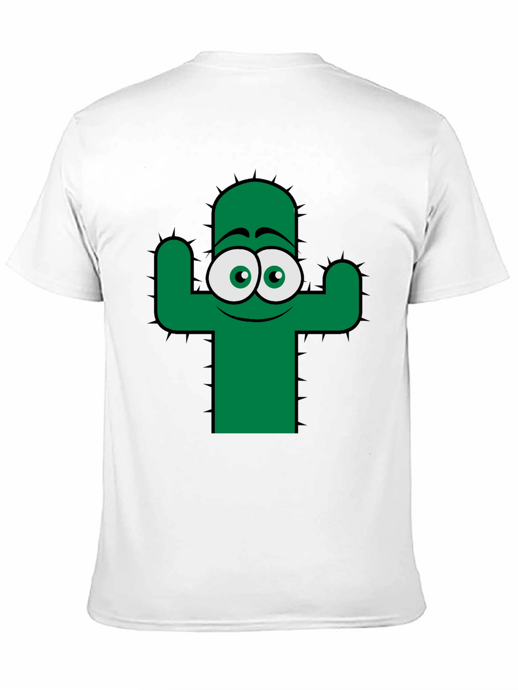 Funny Cactus Graphic Tee - Black Cotton T-Shirt