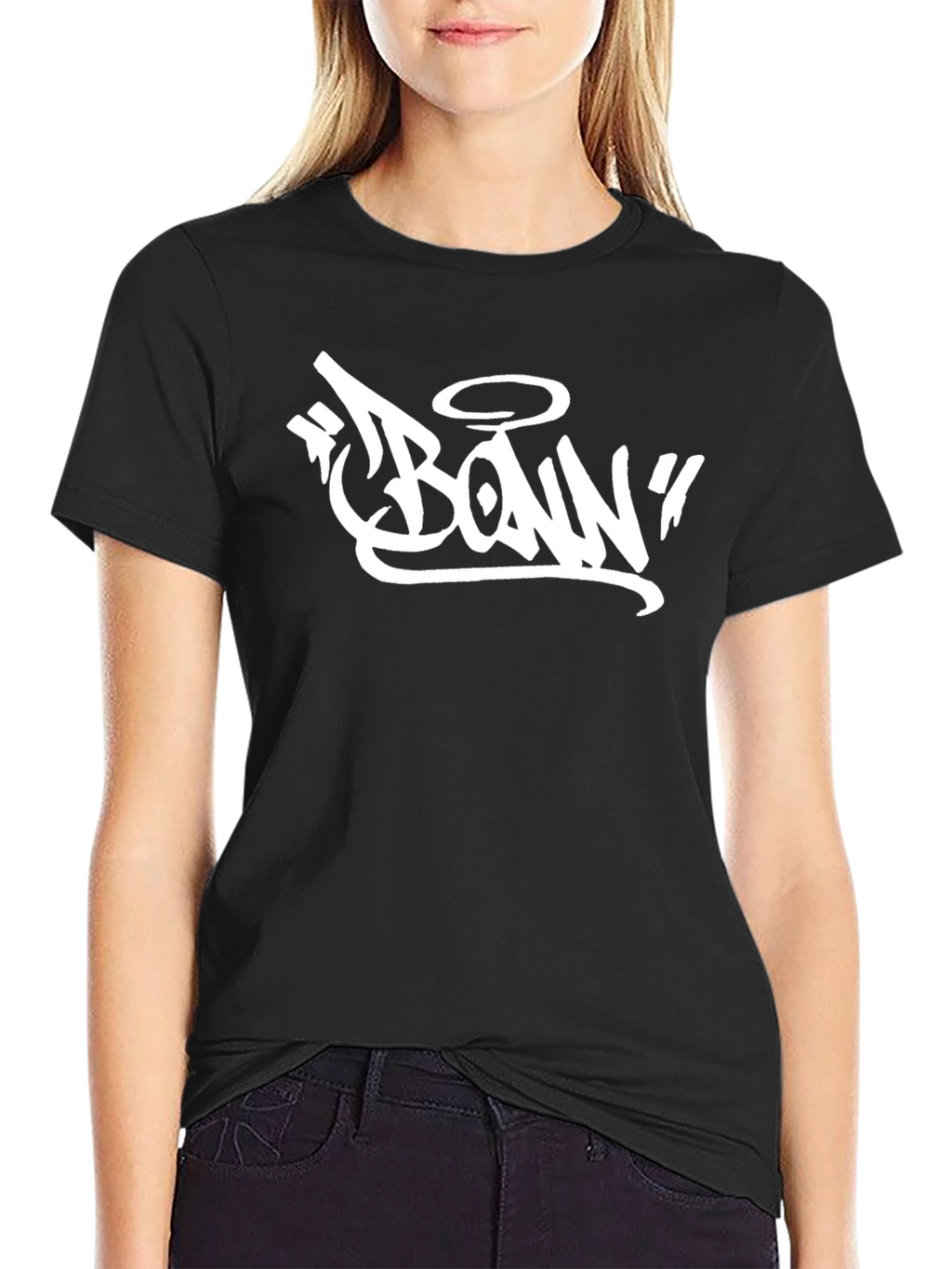 Bonn Graffiti Style Black T-Shirt