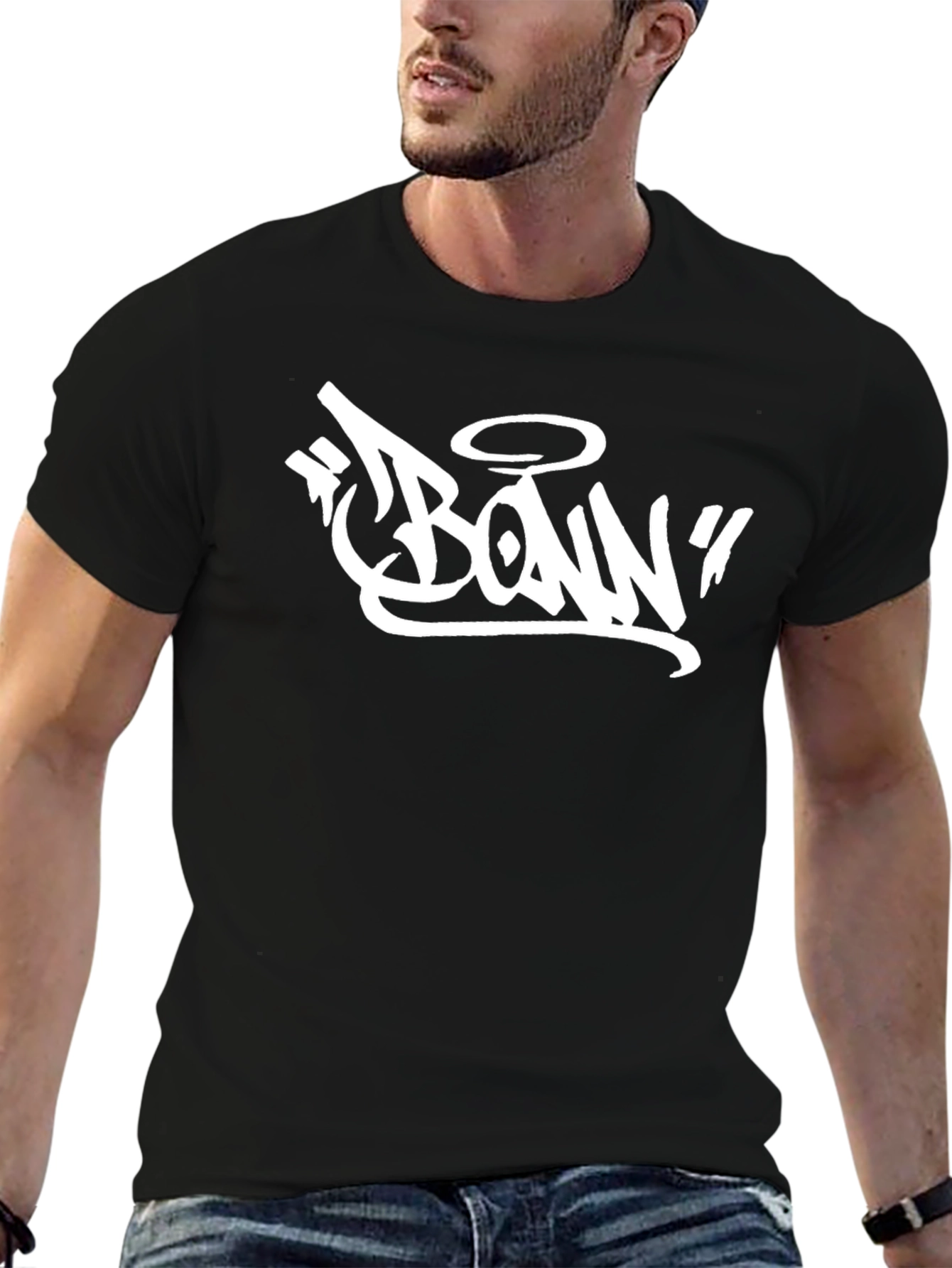 Bonn Graffiti Style Black T-Shirt
