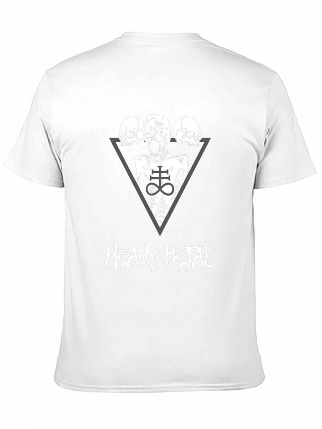 Black Heavy Metal Skeleton T-Shirt