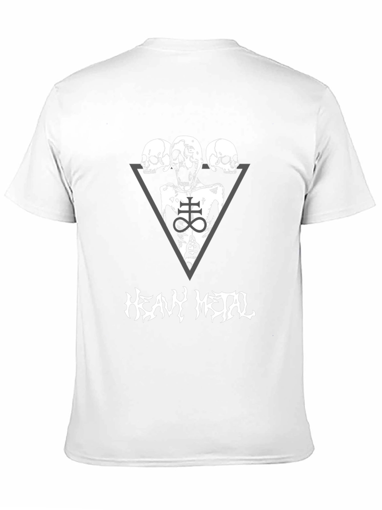 Black Heavy Metal Skeleton T-Shirt