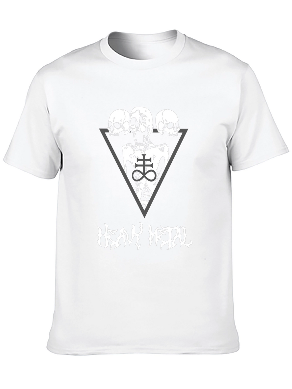 Black Heavy Metal Skeleton T-Shirt