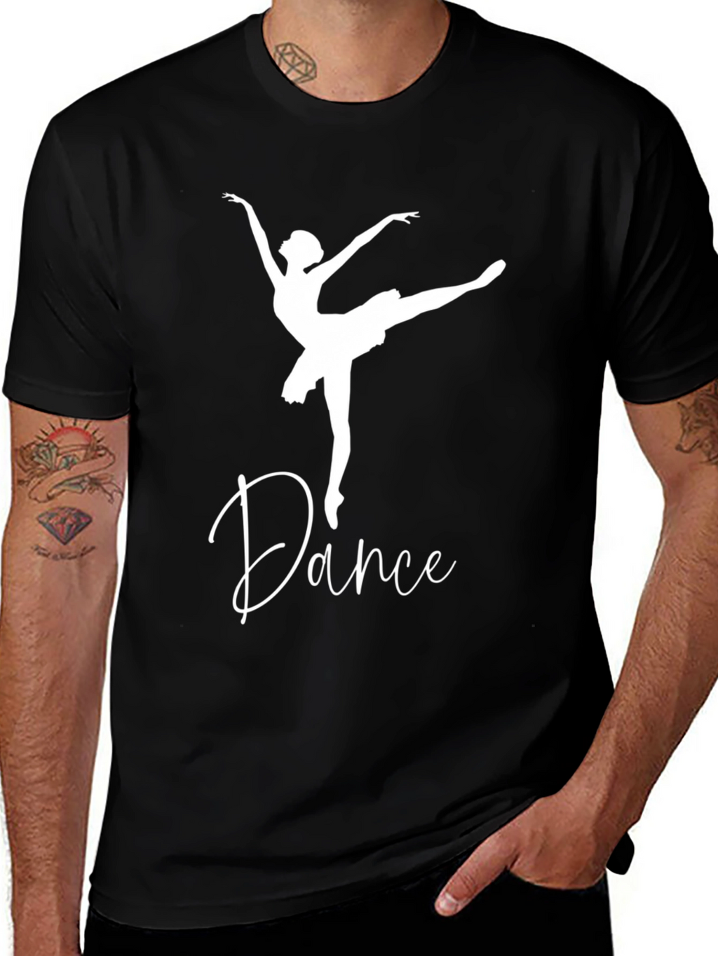Dance Ballerina Black T-Shirt