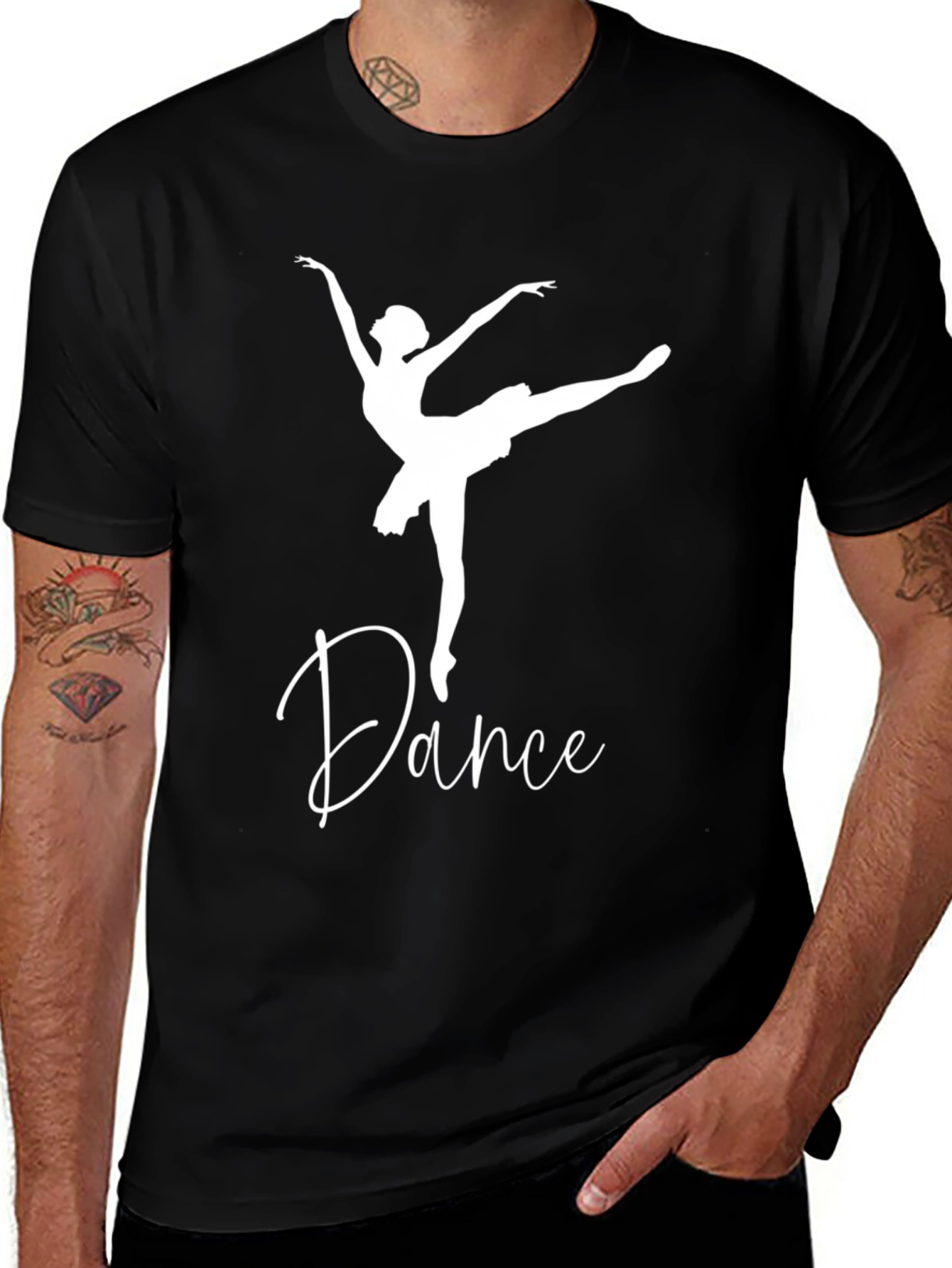 Dance Ballerina Black T-Shirt