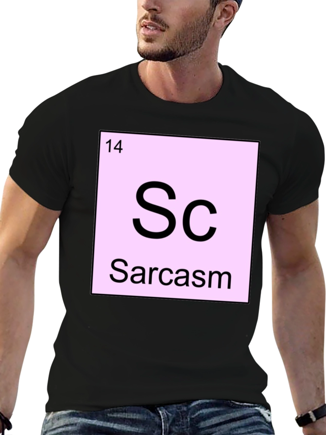 Sarcasm Periodic Table Graphic Tee - Funny Humor Shirt
