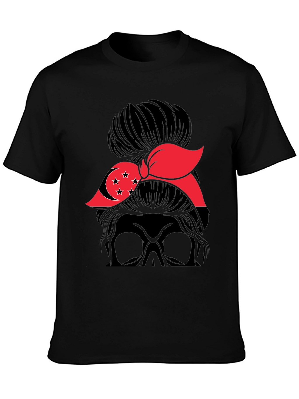 Singapore Messy Bun T-Shirt