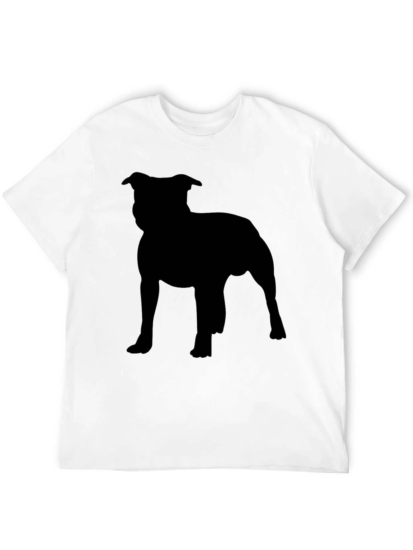 Staffordshire Bull Terrier Silhouette Graphic Tee
