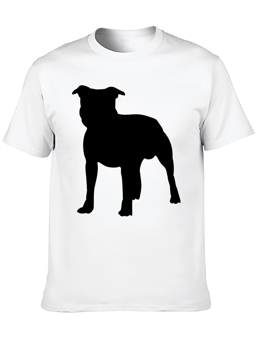 Staffordshire Bull Terrier Silhouette Graphic Tee
