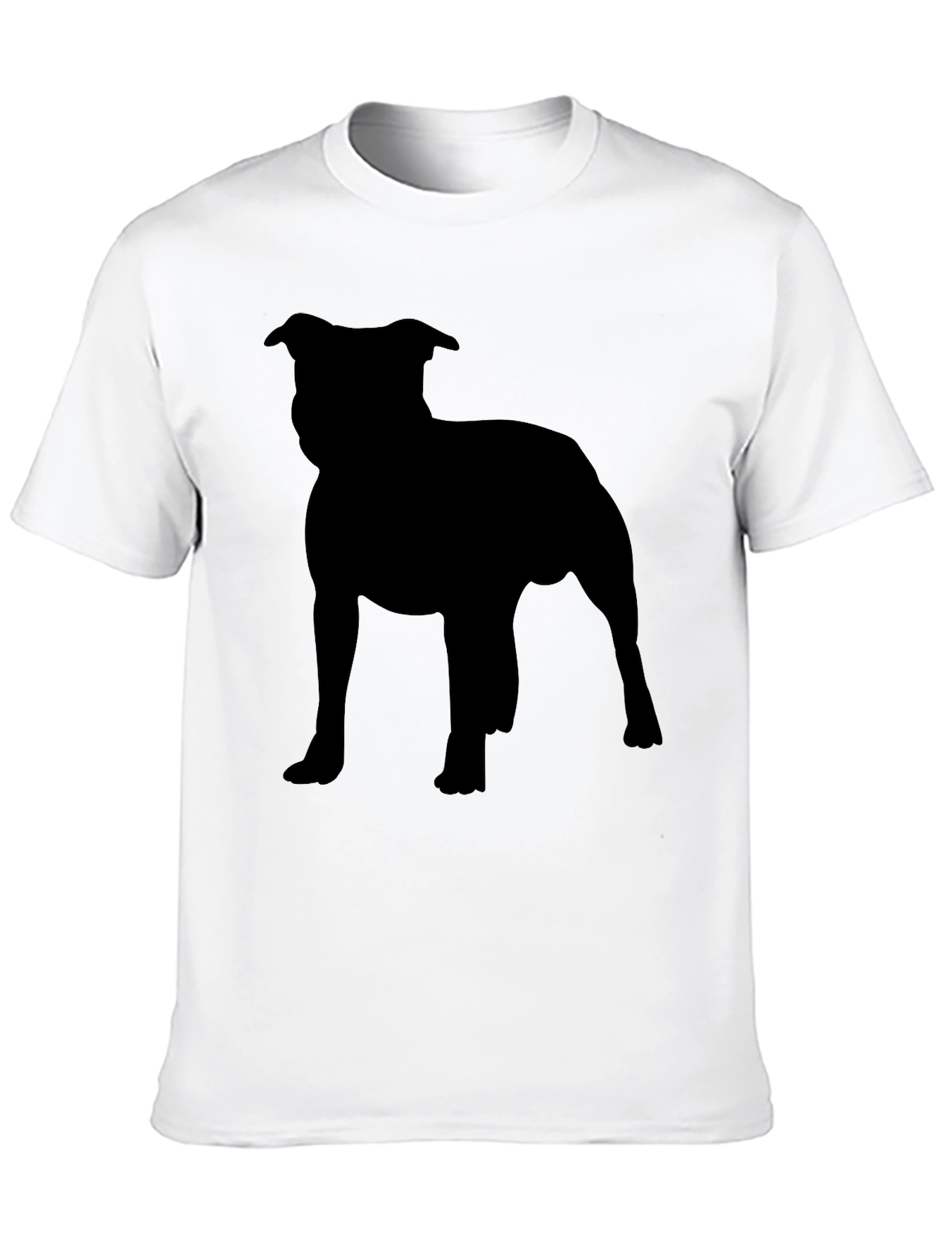 Staffordshire Bull Terrier Silhouette Graphic Tee