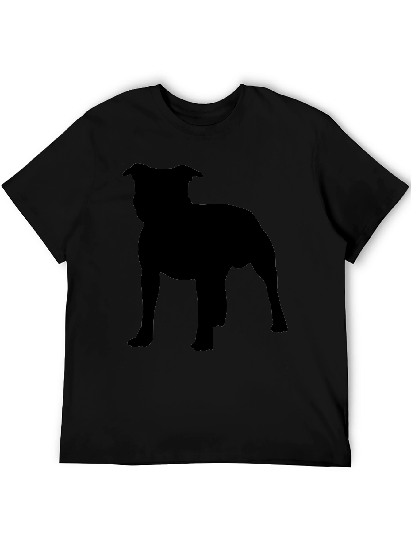 Staffordshire Bull Terrier Silhouette Graphic Tee