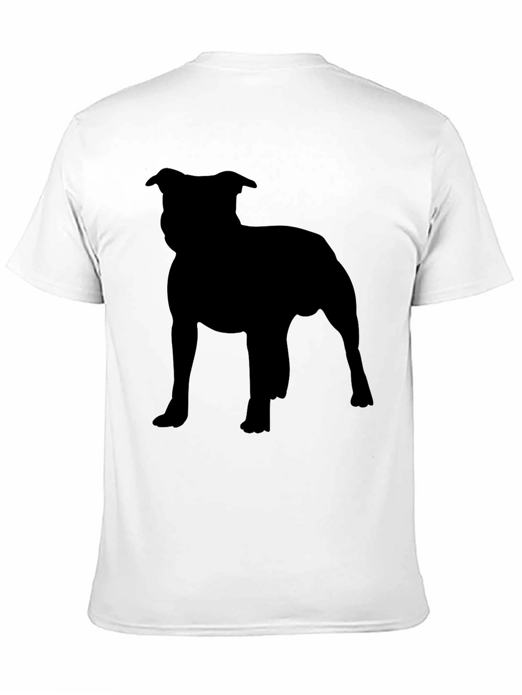 Staffordshire Bull Terrier Silhouette Graphic Tee